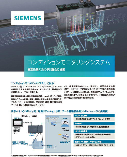 シーメンス SIPLUS CMS1200 コンディションモニタリングシステム（機能版）